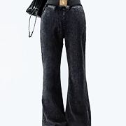 Acid wash soft denim kalhoty TEDDY
