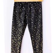 Lily Grey soft velur gold SHINE legíny černé