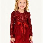 PREMIUM slavnostní šaty s tylem a flitry RED