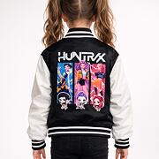 Huntrix baseball mikina black/white