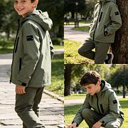 Jarní přechodová sporty bunda khaki