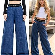 Acid wash blue lounge tepláky