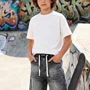 Baggy soft denim kraťasy dark