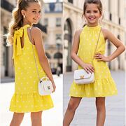 Mini chic šaty s puntíky sunshine