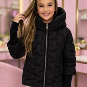 PREMIUM podzimní bunda s dlouhými náplety BLACK