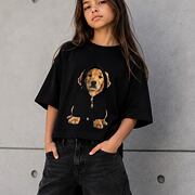 Street puppy oversize triko s 3D kapucí na zip black