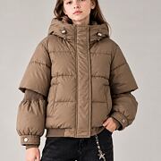 Urban puff bunda taupe