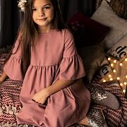 Lily Grey boho šaty - pudder pink