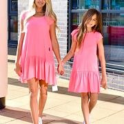 Neon pink oversize šaty *TOP*