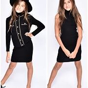 2v1 Coco svetřík + mini šaty black