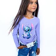 Lilo & Stitch longsleeve blůzka na stahování lila