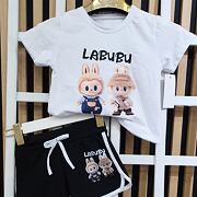 Labubu triko + kraťasy black/white