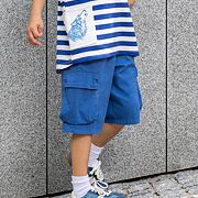 Mash Mnie long cargo shorts blue