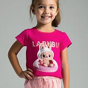 Labubu triko SWIM růžové