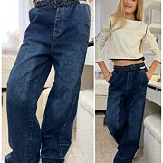 Zateplené volné blue džíny Everything