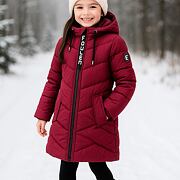 Zimní kabát Elis vínový