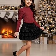 Vrstvená sukně GLOW černá