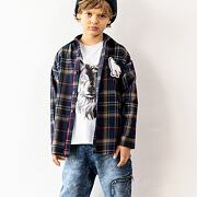 Mash Mnie blue karo košile WOLF