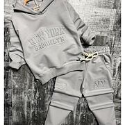 New York tepláková souprava ice grey