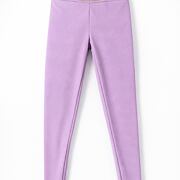 Stretch žebrované legíny fialové