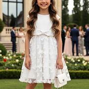 Motýlkové šaty bílé