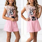 Balloon shorts s páskem pink