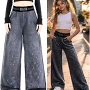 Acid wash antracit lounge tepláky