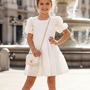 Letní madeira šaty white