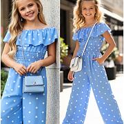 Mini chic overal puntíky BLUE