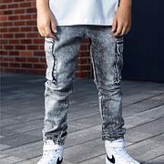 AFK soft denim kapsáče ice black