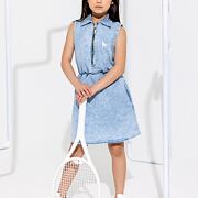 Mash Mnie denim šaty blue
