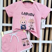 Labubu triko + kraťasy pink