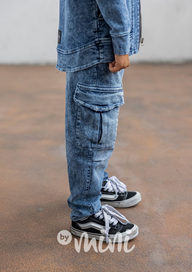 Mash Mnie soft denim barrel kapsáče blue