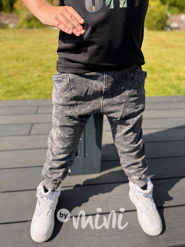 Soft denim jogger dark