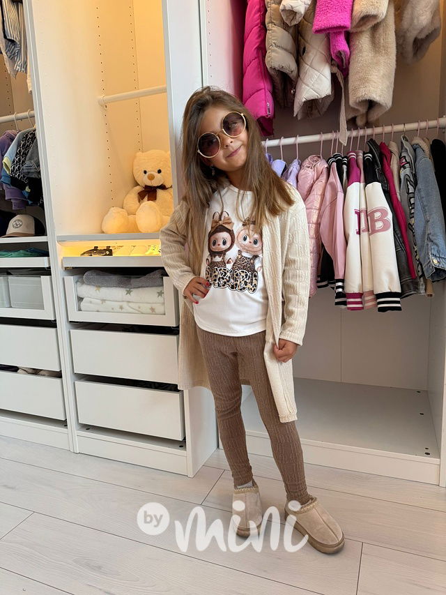 Podzimní dlouhý kardigan vanilla