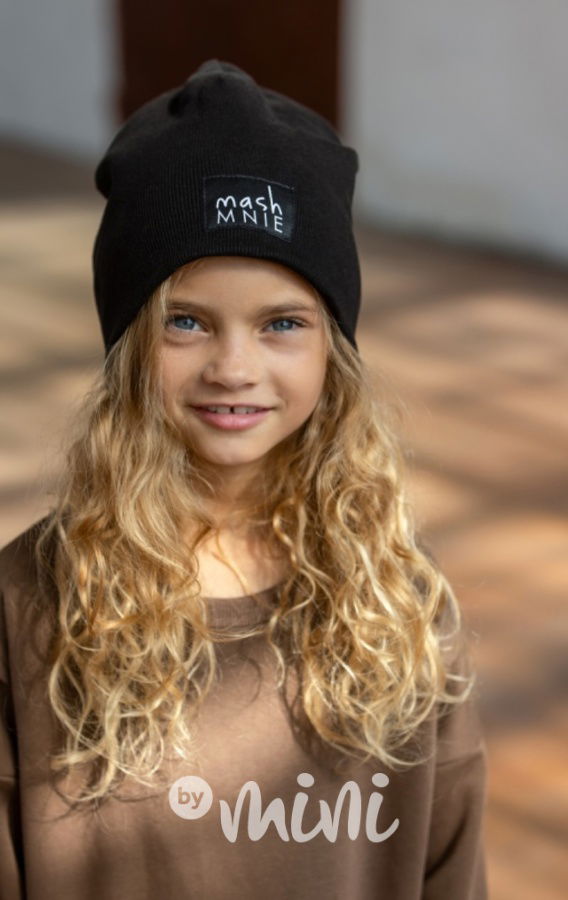 MASH MNIE žebrovaná čepice černá
