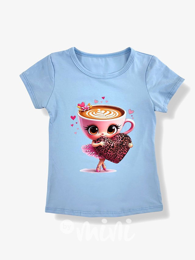 Ballerina Cappuccina triko HEART baby blue