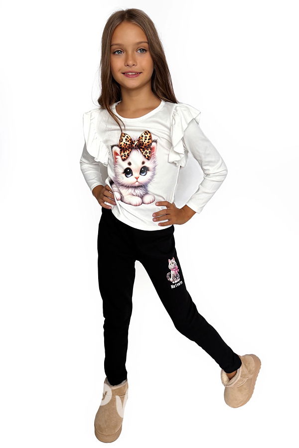 SUPER THERMO černé legíny CAT