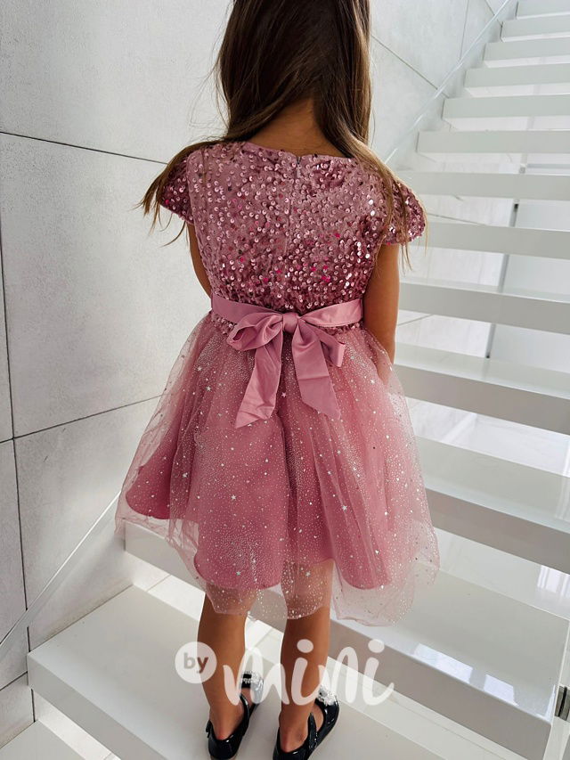 PREMIUM slavnostní šaty STARS růžové