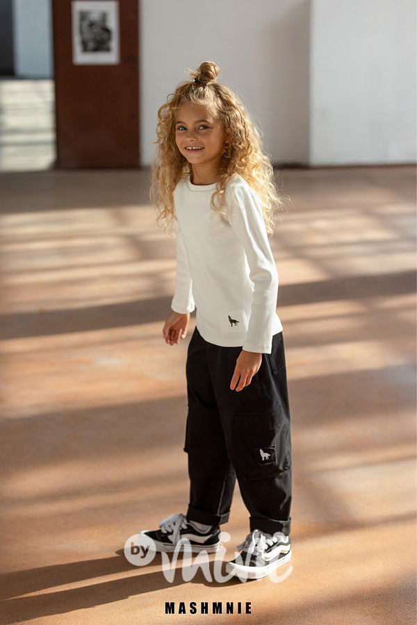 Mash Mnie barrel cargo volné kalhoty černé