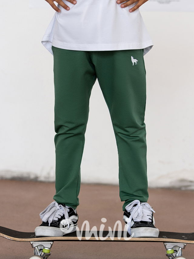 Mash Mnie basic tepláky WOLF green