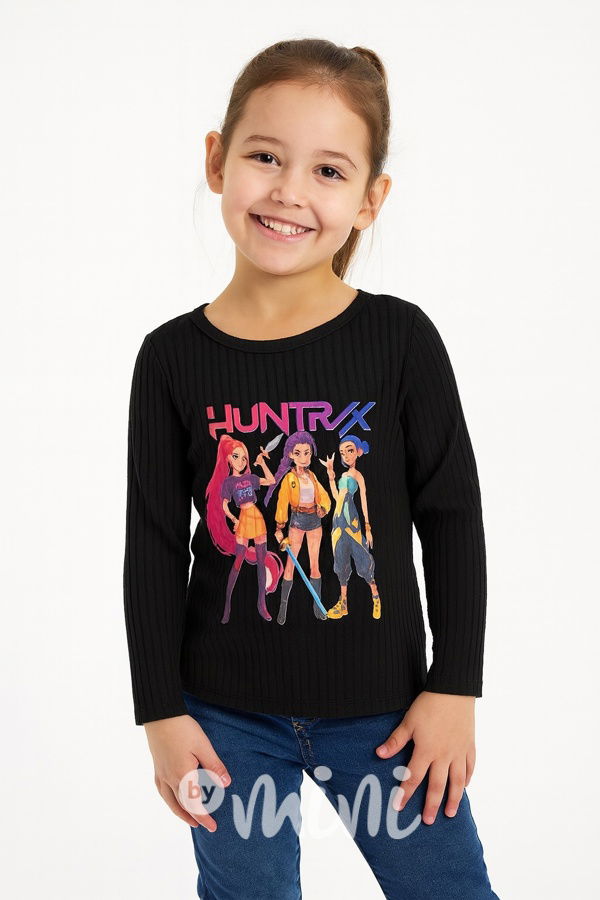 Huntrix teplá černá blůzka