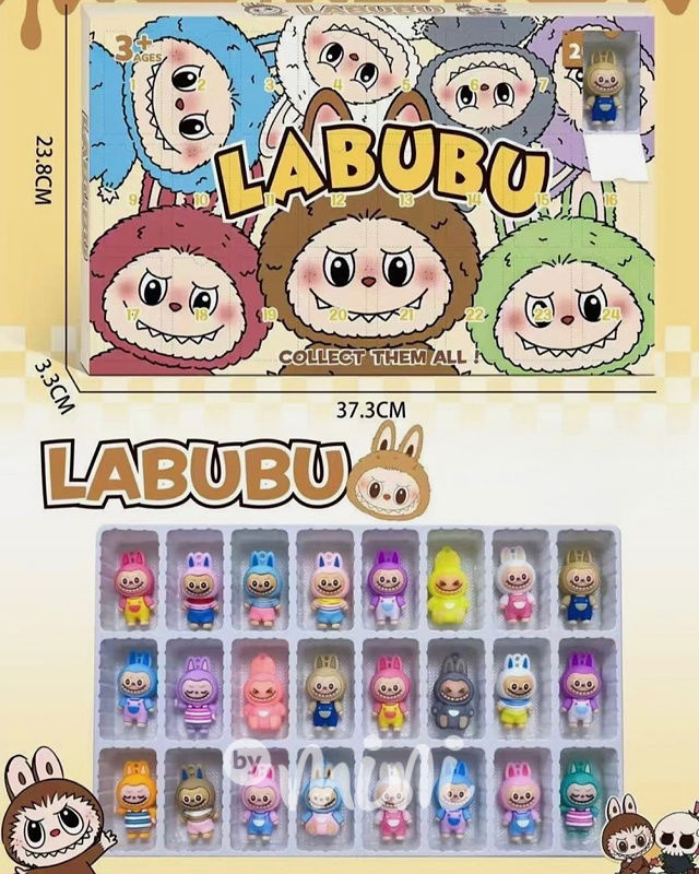 Labubu adventní kalendář figurky