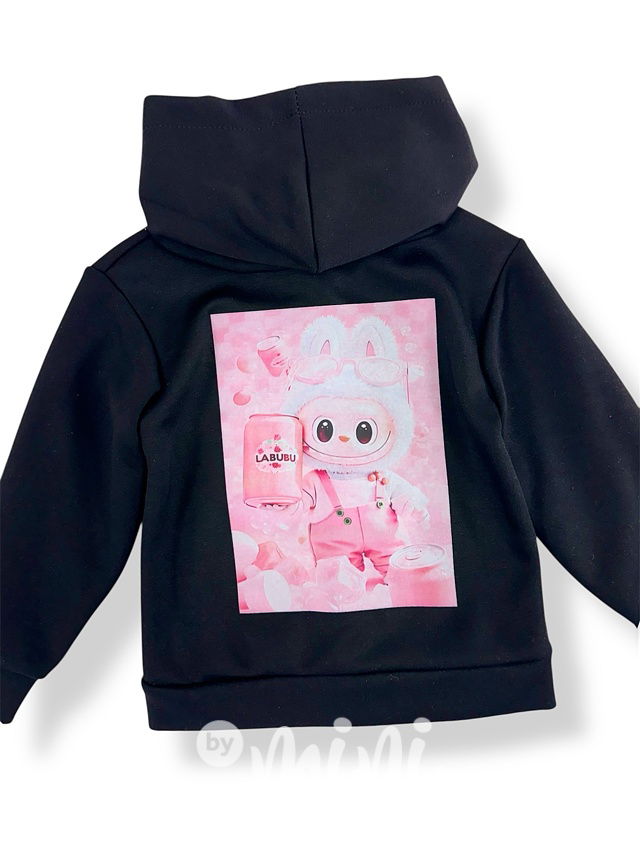 Labubu mikina černá