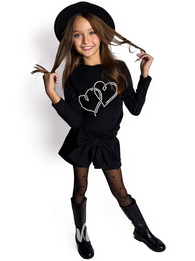 HEARTS teplá blůzka s perličkami