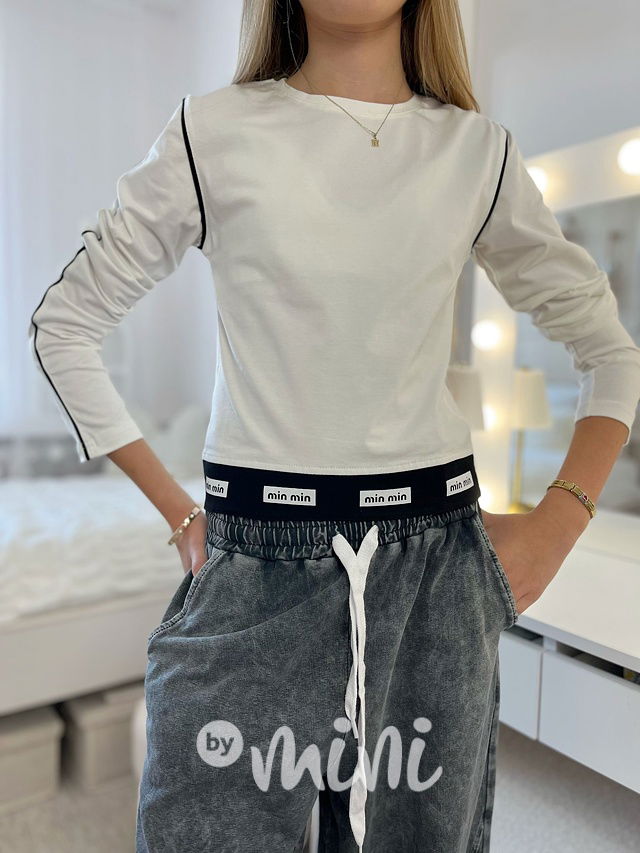 Fashion lounge maxi volné soft denim kalhoty