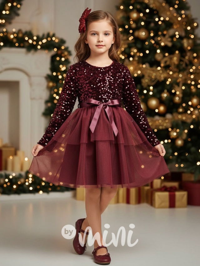 Bordo slavnostní šaty