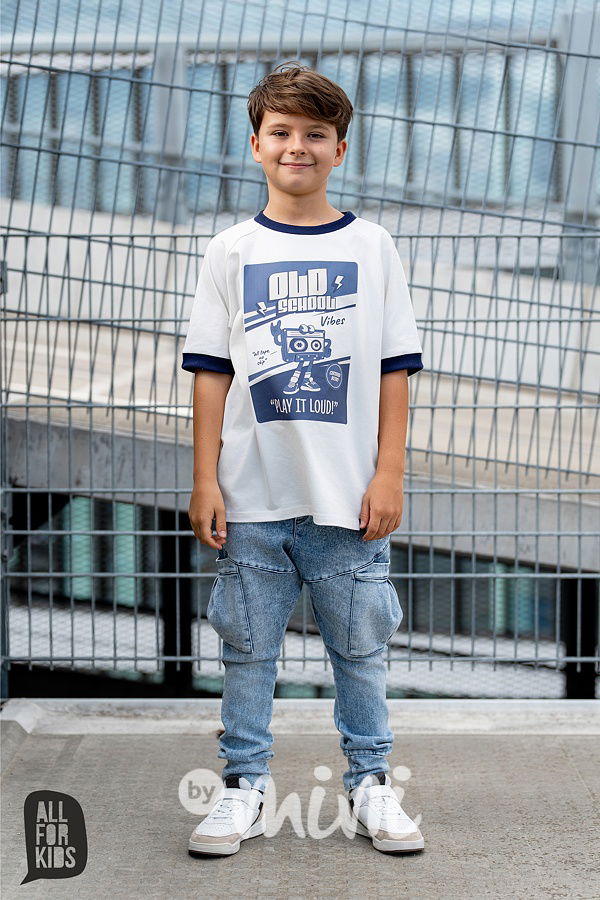 All for kids soft denim kapsáče blue