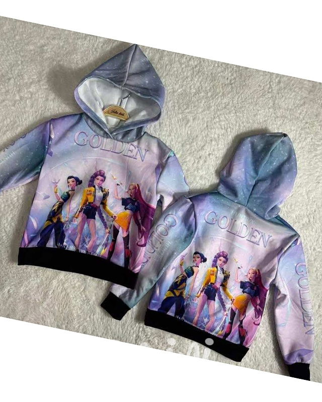 Demon Hunters zateplená mikina GOLDEN