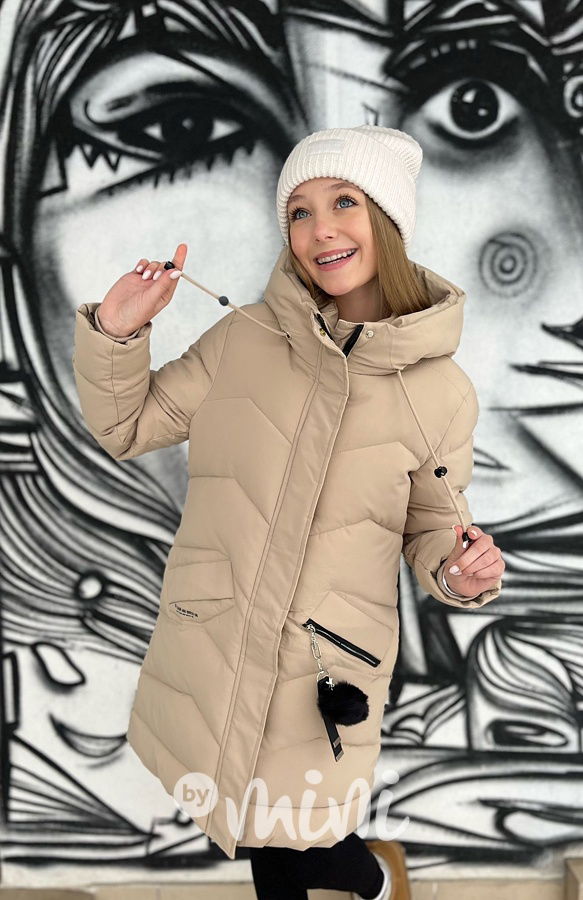Zimní kabát Lily béžový